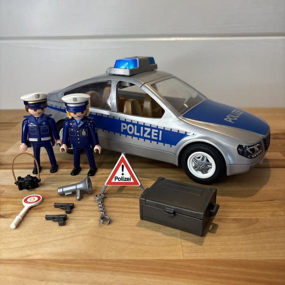 Playmobil Other - Playmobil 5179 City Action Polizei Auto Police Car Flashing Light Complete Works